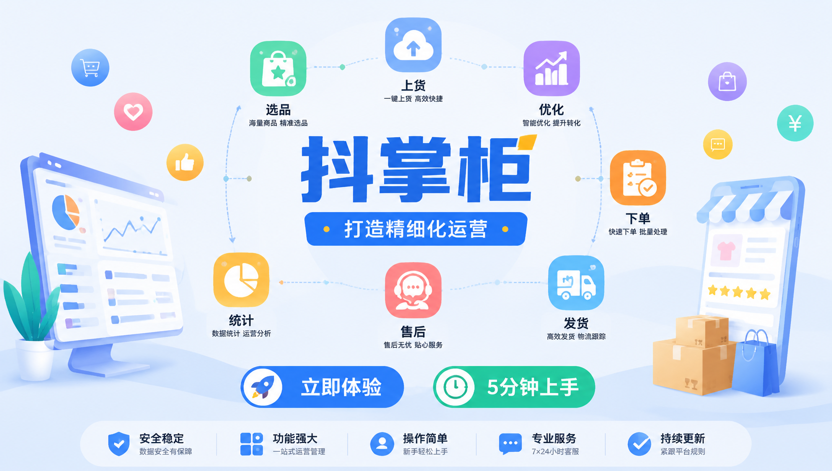 新手零基础做抖音一件代发，如何用正规工具规避店铺违规？