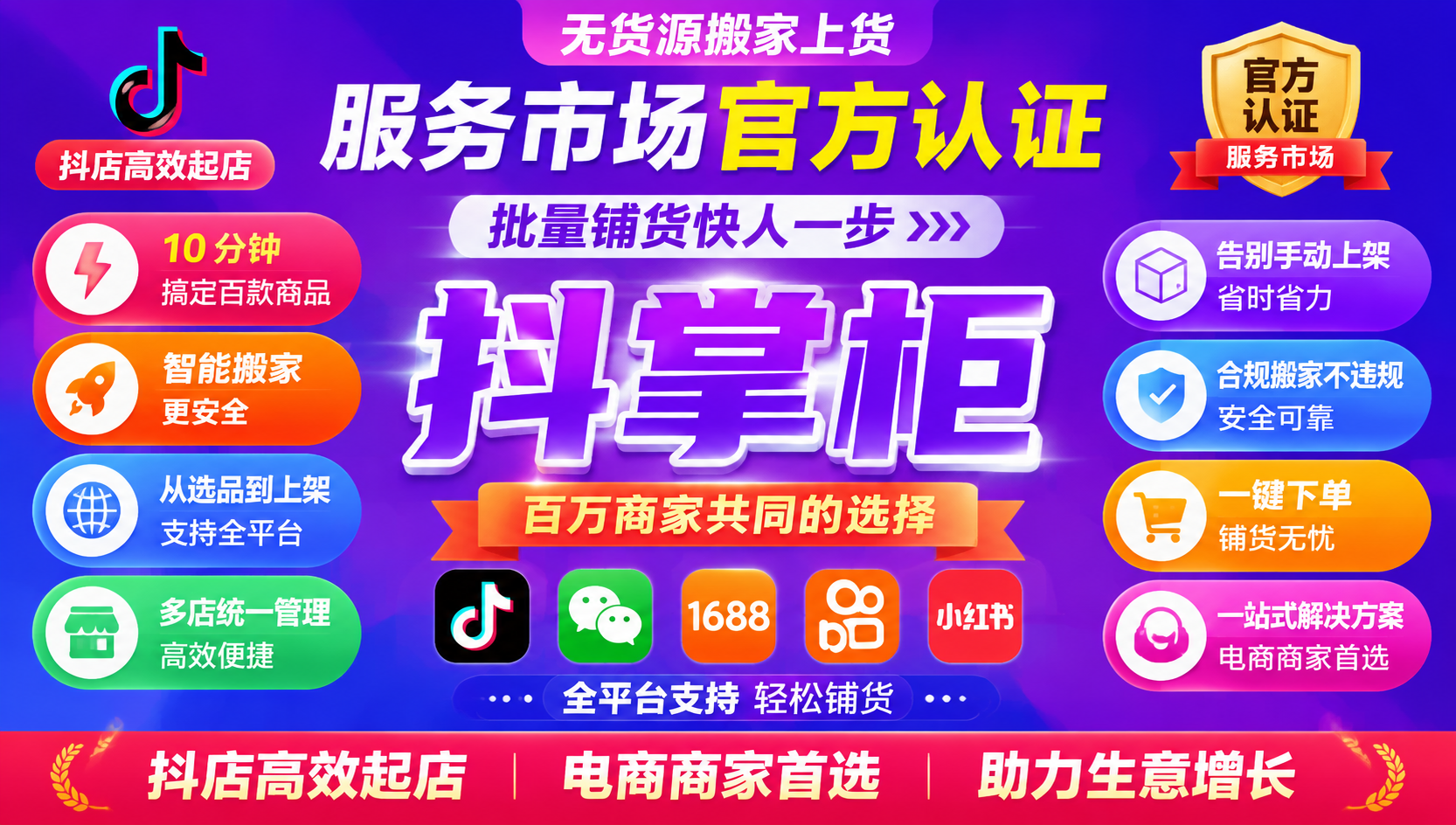 抖店店铺之间互相迁移商品素材，抖掌柜授权复制功能权限设置讲解