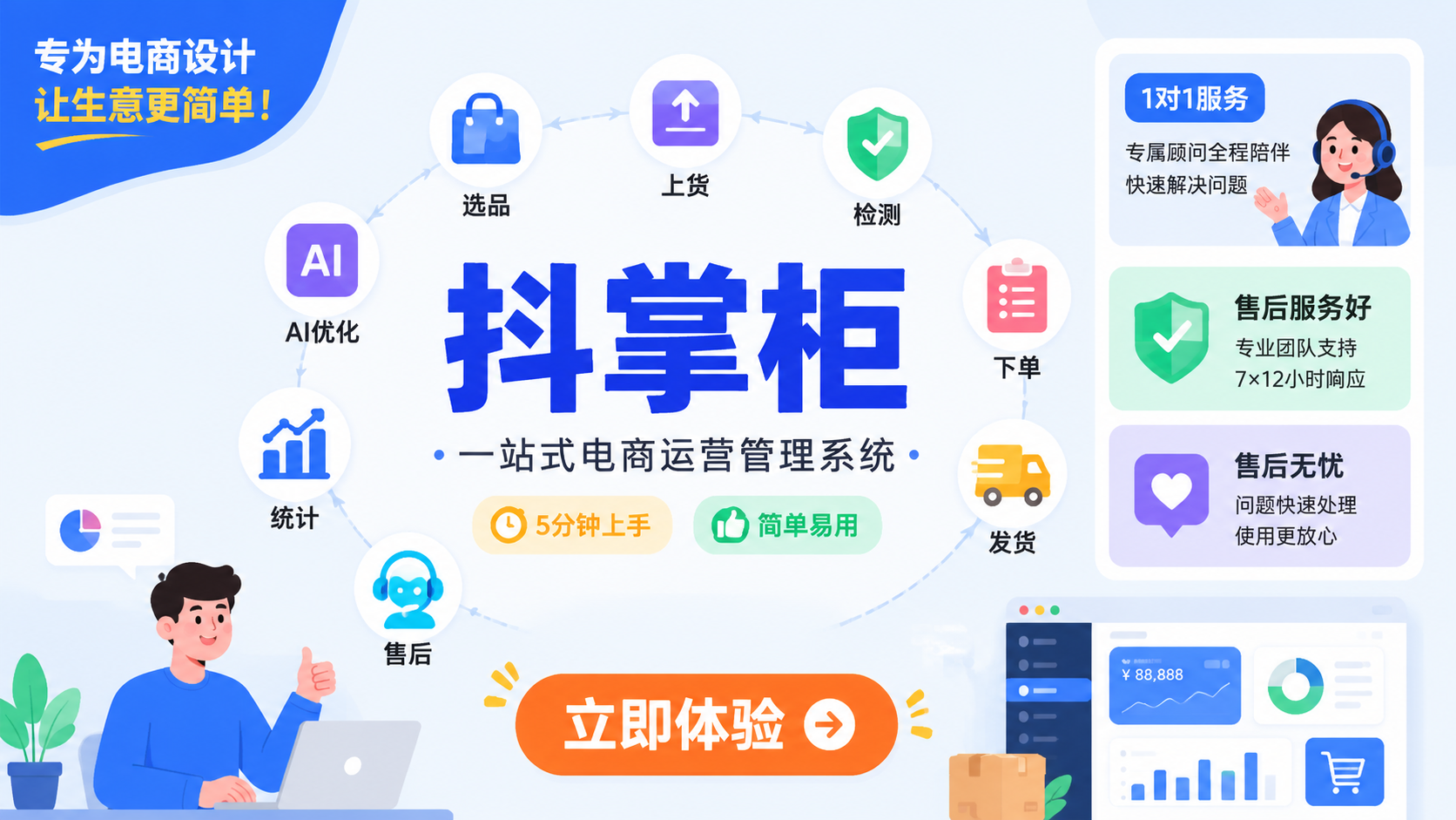 抖音小店一件代发提速指南：快速提升店铺体验分的实操方法