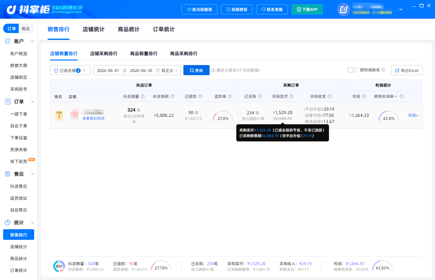 利润统计1